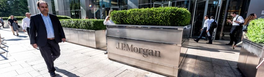 Banque financière JP Morgan office
