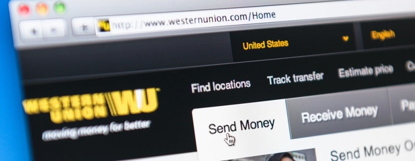 Site internet de Western  Union