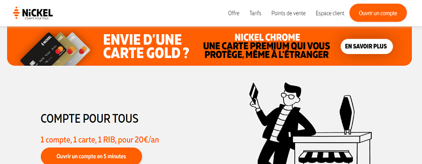 capture écran du site Compte Nickel
